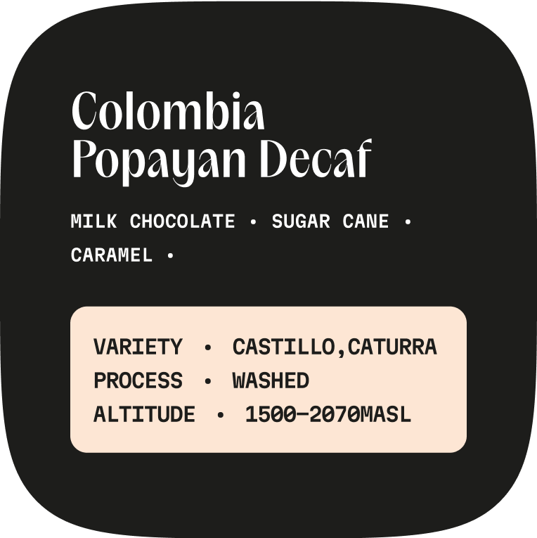 Colombia Popayan Decaf